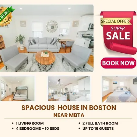 80-2 4Br Boston - Bright Family Stay Near Pjp II Park